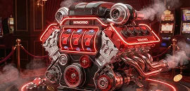 Winorio gokkast met rode mechanische rollen